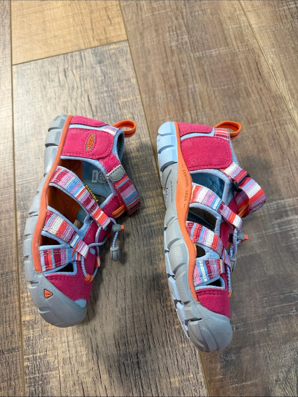 Keen Seacamp II CNX Washable Hiking Sandals Pink Big Kids Size 1